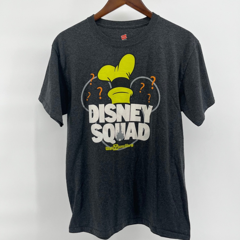Disney Parks Walt Disney World Disney Squad Goofy Hat Gray T-Shirt Mens Medium